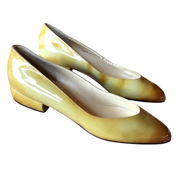 Bruno Magli Ombre Patent Leather Low Heel Pumps size EU 36.5 US 5.5